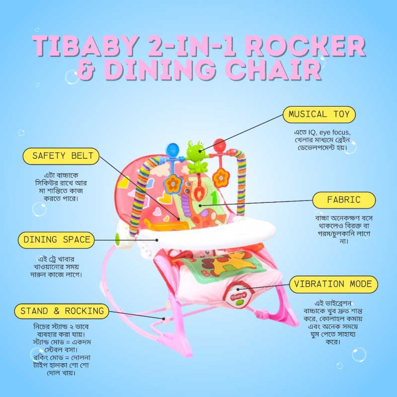 Ti Baby Toddler Rocker Dining Chair - Image 7